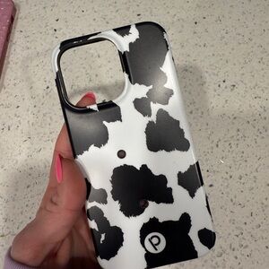 Loopy Cow Print Phone Case for iPhone 13 Pro